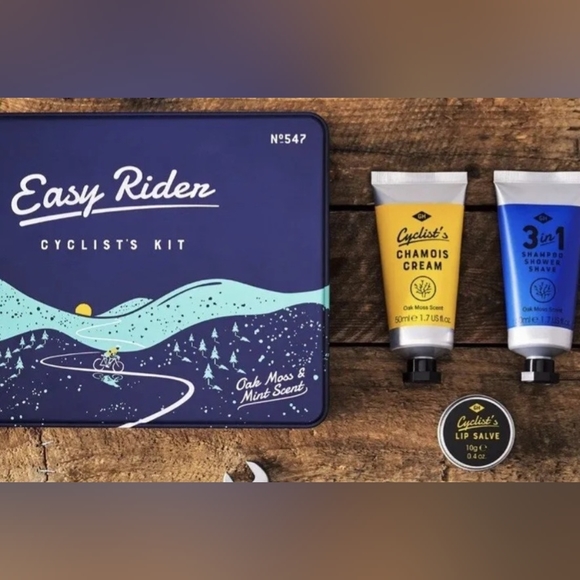 Gentlemen's Hardware Easy Rider Cyclist Kit Shower Shave Lip Salve Chamois Cream - Picture 1 of 2